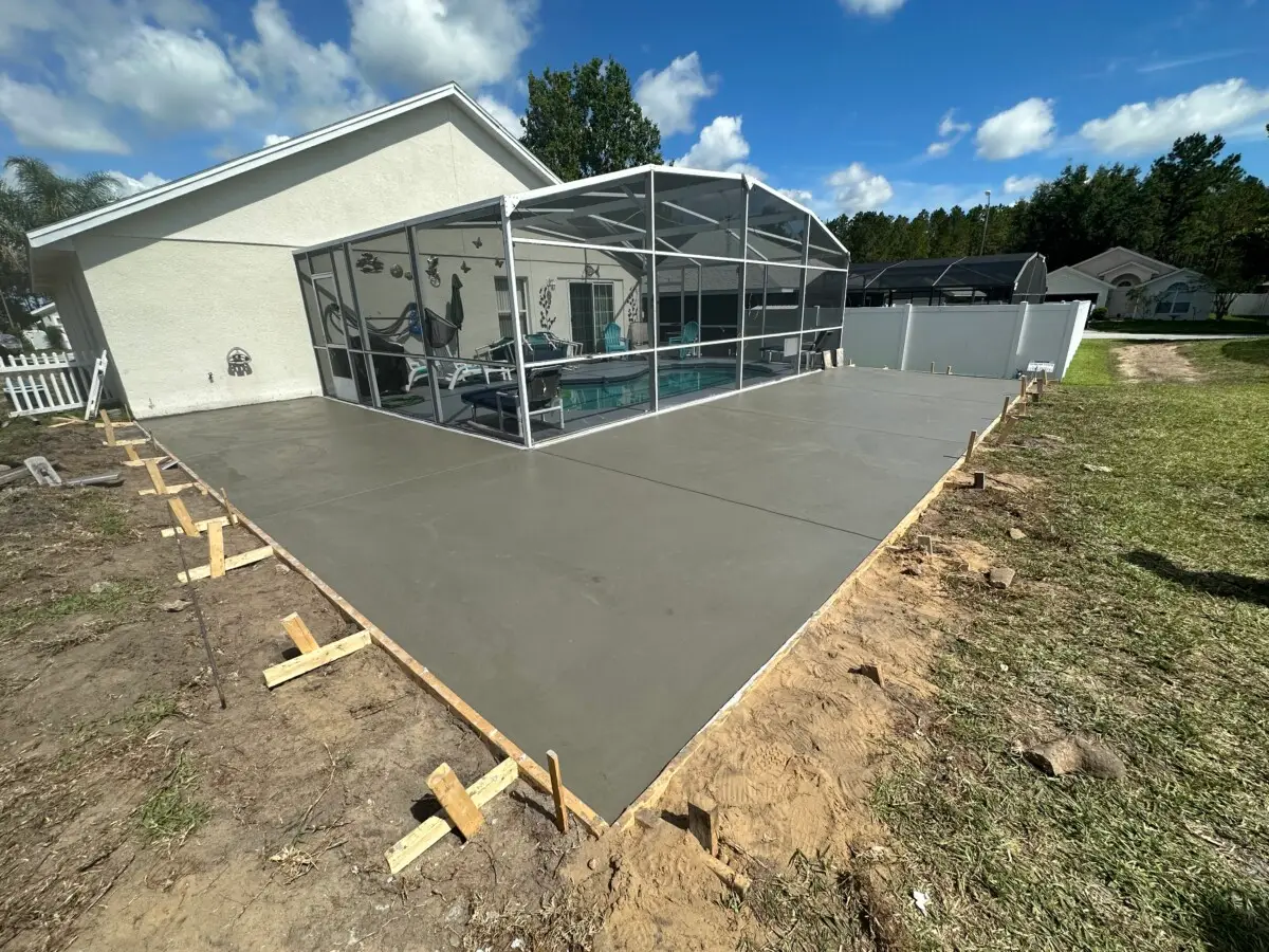 concrete installation
